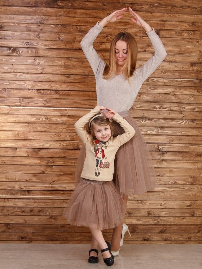 Комплект спідниць-пачок AIRSKIRT Family Look Латте