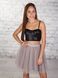 Smoky gray Tulle skirt Airskirt mini