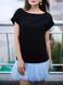 Constructor-dress black Airdress with removable blue skirt