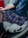 Set of 2 removable skirts fot constructor dress AIRDRESS Tyu-Tyu! XXS: lush navy blue and navy blue tartan