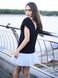 Constructor-dress black Airdress with removable blue skirt