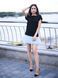 Constructor-dress black Airdress with removable blue skirt
