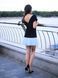 Constructor-dress black Airdress with removable blue skirt