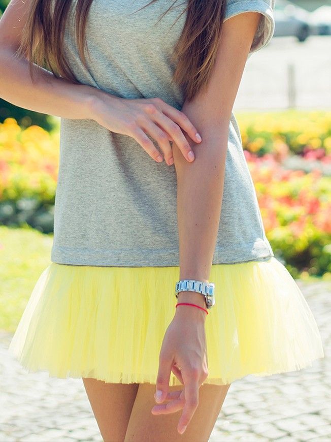 Removable skirt for constructor dress AIRDRESS Tyu-Tyu! XXS lemon