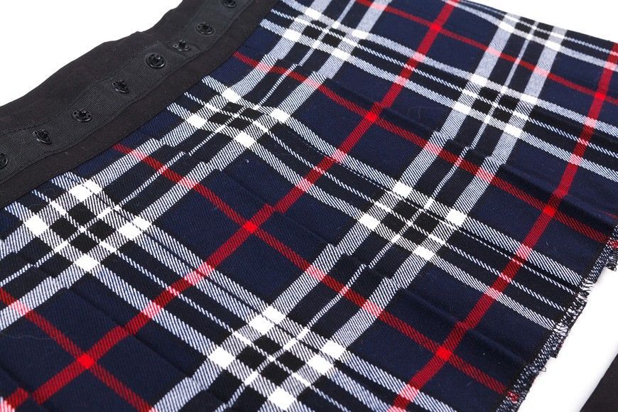 Set of 2 removable skirts fot constructor dress AIRDRESS Tyu-Tyu! XXS: lush navy blue and navy blue tartan