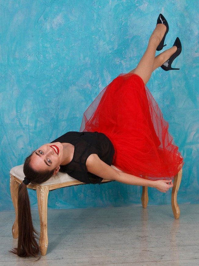 Спідниця-пачка AIRSKIRT Червона міді
