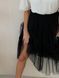 Black Tulle skirt with ruffle AIRSKIRT