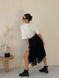 Black Tulle skirt with ruffle AIRSKIRT