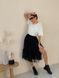 Black Tulle skirt with ruffle AIRSKIRT