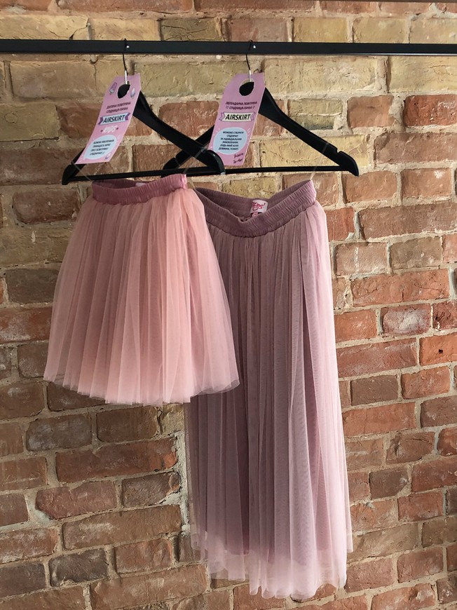 Blush Pink Tulle skirt AIRSKIRT Family Look