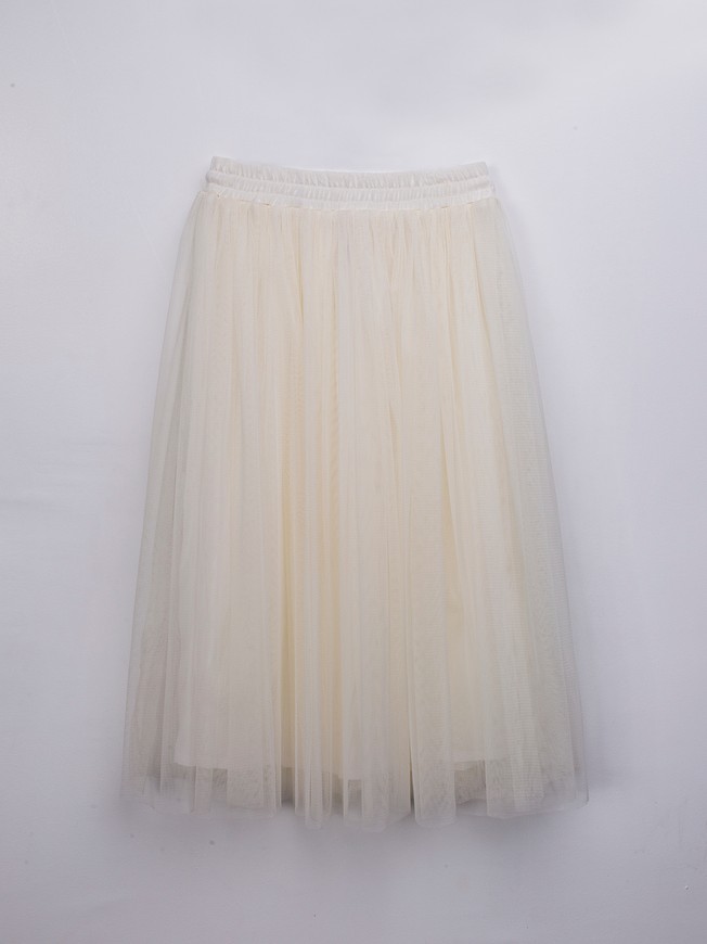 Ivory Tulle skirt AIRSKIRT CASUAL midi