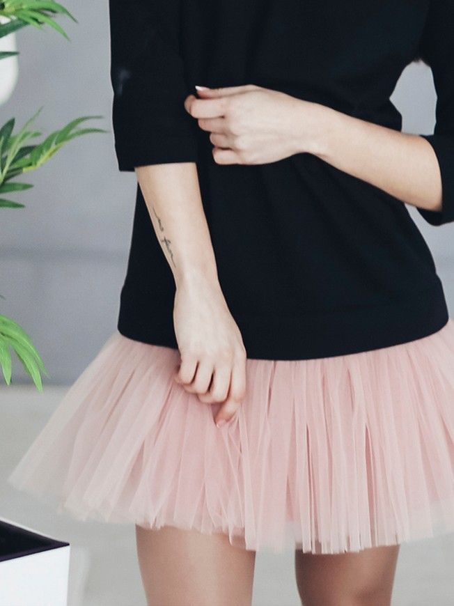 Съемная юбочка к платью-конструктору AIRDRESS Тю-Тю! XXS пудровая