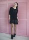 Платье-конструктор Тю-Тю! AIRDRESS черное со съемной черной юбкой из экокожи
