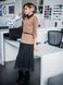 Платье-конструктор AIRDRESS кэмэл со съемной черной юбкой миди