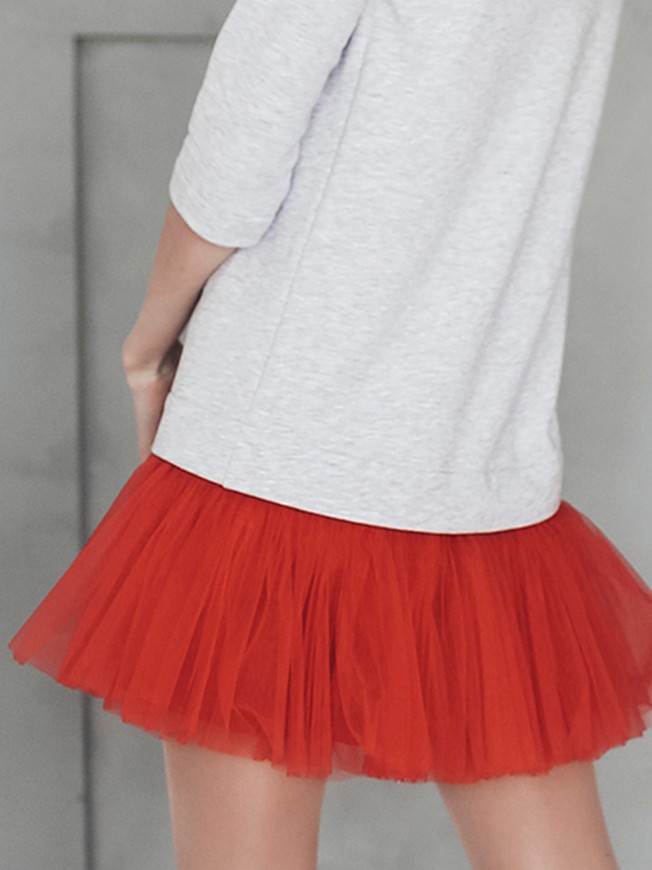 Removable skirt for constructor dress AIRDRESS Tyu-Tyu! XXS red
