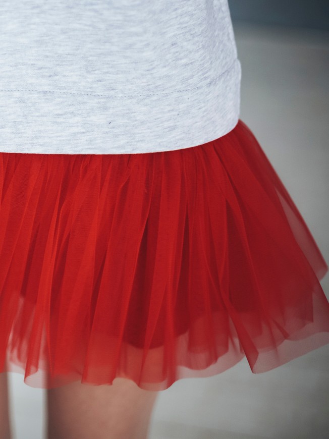 Removable skirt for constructor dress AIRDRESS Tyu-Tyu! XXS red