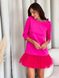 Constructor-dress fuchsia AIRDRESS Evening with removable fuchsia skirt