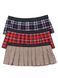 Set of 3 removable skirts fot constructor dress AIRDRESS Tyu-Tyu! XXS: navy blue, red and beige tartan