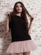 AIRDRESS set: black top and 6 removable skirts (lush: blush pink, black, latte; eco-leather: pink, black, silver)