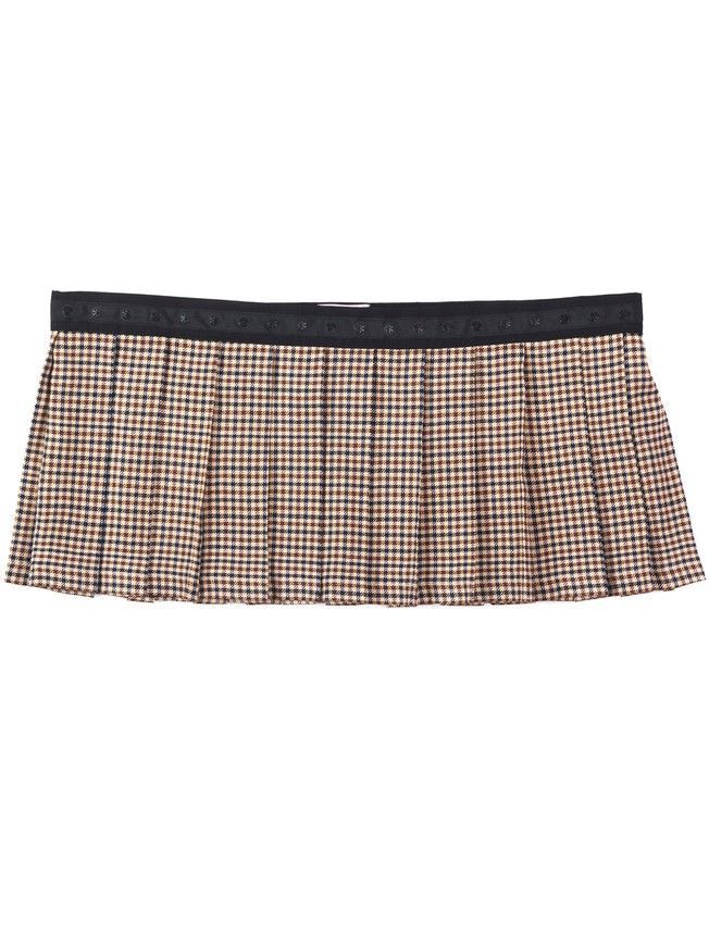 Set of 3 removable skirts fot constructor dress AIRDRESS Tyu-Tyu! XXS: navy blue, red and beige tartan