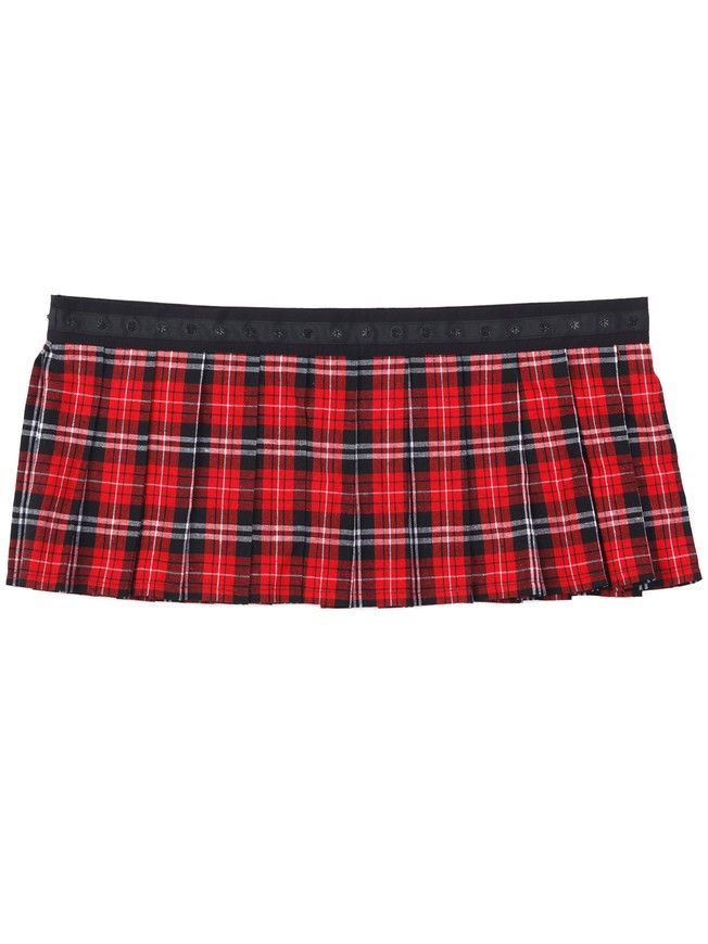 Set of 3 removable skirts fot constructor dress AIRDRESS Tyu-Tyu! XXS: navy blue, red and beige tartan