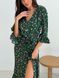 Wrap-dress with frills Tyu-Tyu! XS green in floral print
