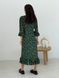 Wrap-dress with frills Tyu-Tyu! XS green in floral print