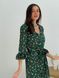 Wrap-dress with frills Tyu-Tyu! XS green in floral print