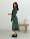 Wrap-dress with frills Tyu-Tyu! XS green in floral print