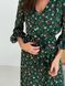 Wrap-dress with frills Tyu-Tyu! XS green in floral print