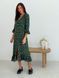 Wrap-dress with frills Tyu-Tyu! XS green in floral print