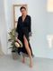 Long cover up Tyu-Tyu! XS/S black with polka dot frills