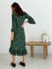 Wrap-dress with frills Tyu-Tyu! XS green in floral print