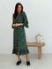 Wrap-dress with frills Tyu-Tyu! XS green in floral print
