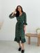 Wrap-dress with frills Tyu-Tyu! XS green in floral print