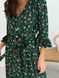 Wrap-dress with frills Tyu-Tyu! XS green in floral print