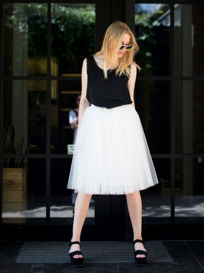 White Tulle skirt AIRSKIRT