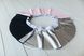 Set of 3 removable skirts fot constructor dress AIRDRESS Tyu-Tyu! XXS: eco-leather black, pink and silver