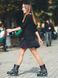 AIRDRESS set: black top and 3 removable skirts (lush blush pink, black, latte)