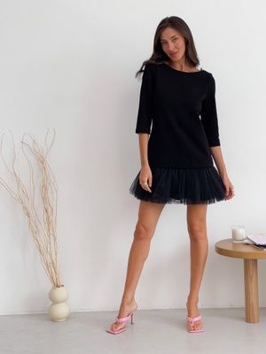 Сукня-конструктор AIRDRESS Evening чорна зі знімною чорною спідничкою
