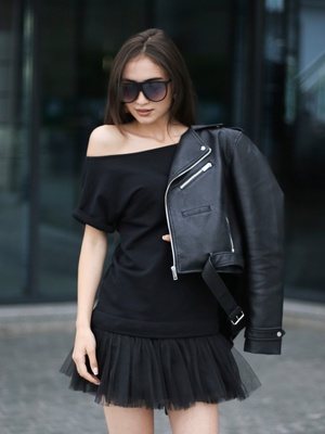 Сукня-конструктор AIRDRESS чорна зі знімною чорною спідницею
