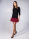 Constructor-dress black Airdress with removable marsala skirt
