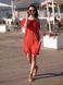 Red mini sundress with red tulle ruffles