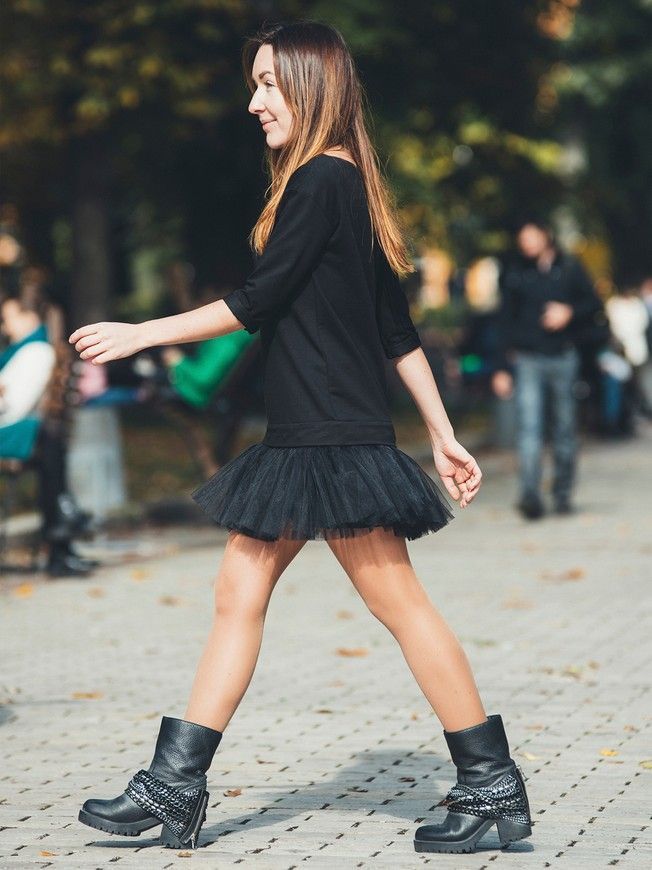 Сукня-конструктор AIRDRESS чорна зі знімною чорною спідницею
