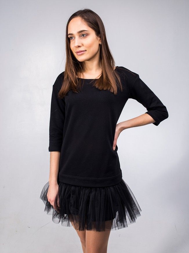 Сукня-конструктор AIRDRESS чорна зі знімною чорною спідницею