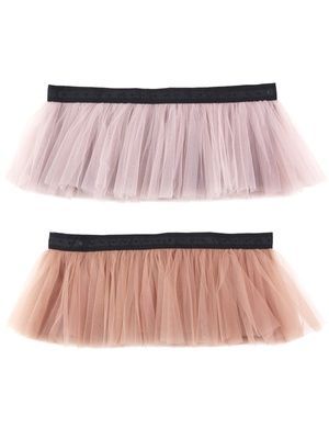 Комплект из 2-х съемных юбочек к платью-конструктору AIRDRESS Тю-Тю! XXS: пышные дымчатая и латте