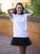 Constructor-dress white Airdress with removable black skirt