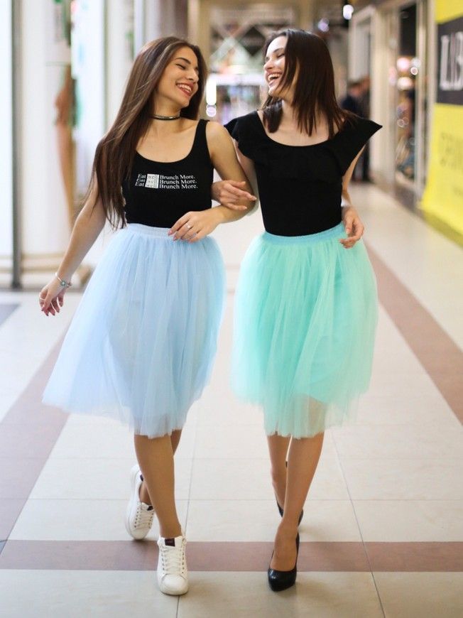 Юбка-пачка AIRSKIRT Небесно-голубая миди