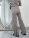Jersey flared pants Tyu-Tyu! XS/S gray wale
