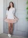 AIRDRESS set: gray top and 5 removable skirts (lush smoky, latte, blush pink, marsala, graphite gray)